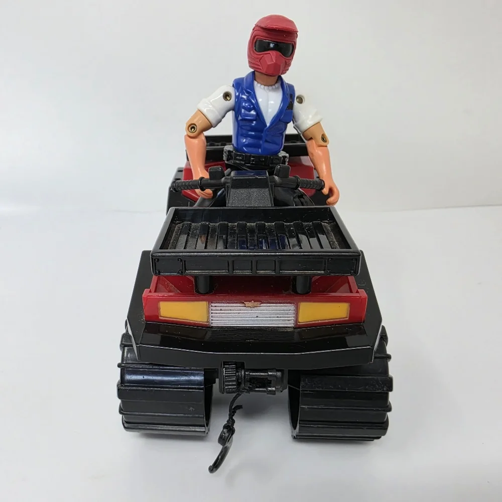 Tree House Kids Mighty Rigz Black & Red Bass Pro Shops ATV  4-Wheeler W/Driver